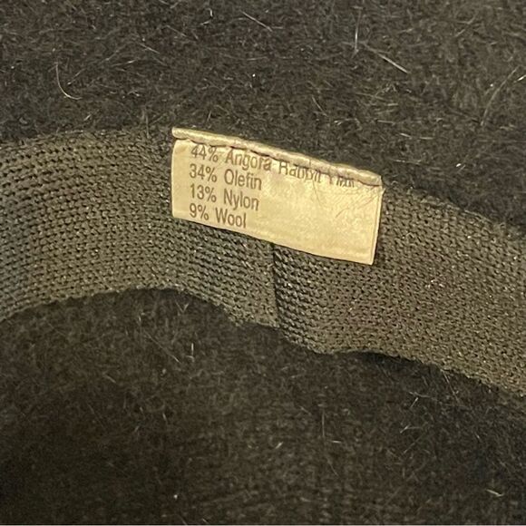 Wool Angora blend black bowler hat - Picture 3 of 5